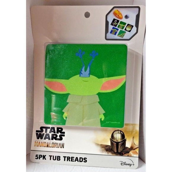 New Star Wars The Mandalorian Baby Yoda 5-pack Tub Treads - Picture 1 of 4